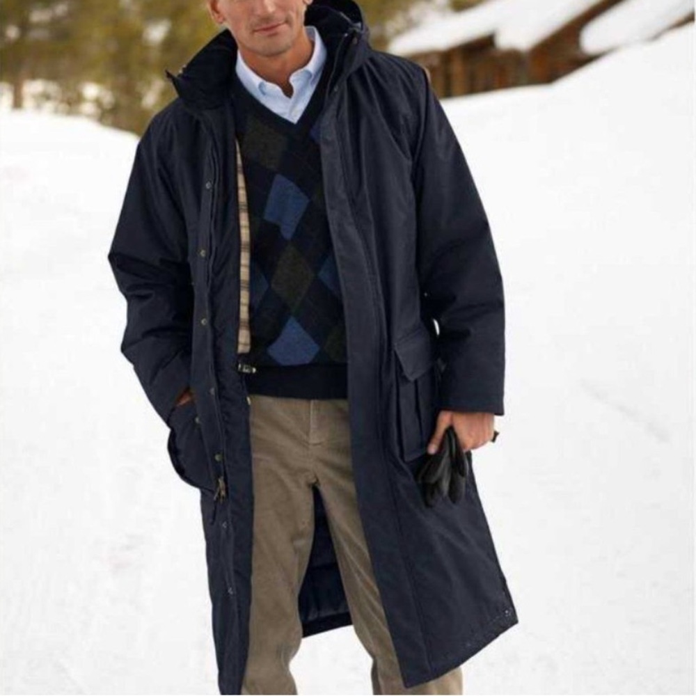 RARE L.L. Bean Nor’easter Commuter Coat Wool CASHMERE Plaid Liner Parka Mens XL